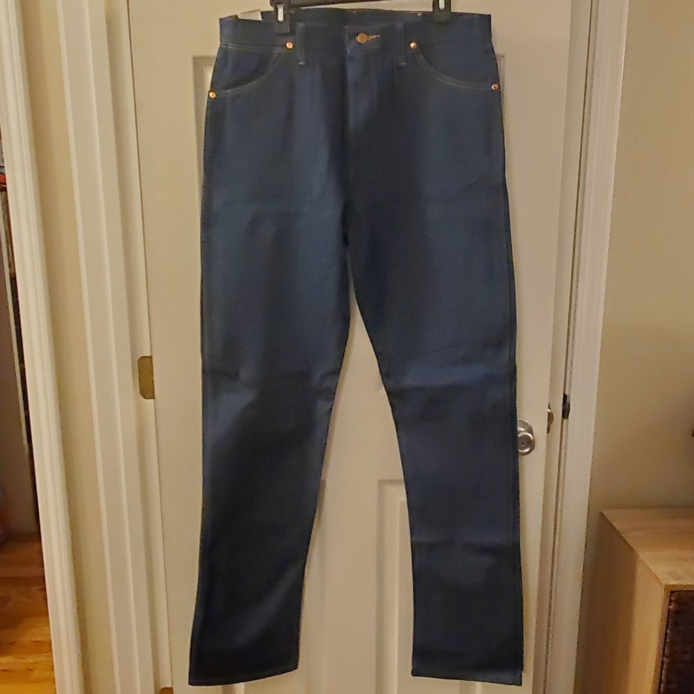 Wrangler 13MWZ 36x36 Cowboy Cut Jeans Rodeo Dark‎ Rigid Indigo Men's NWT